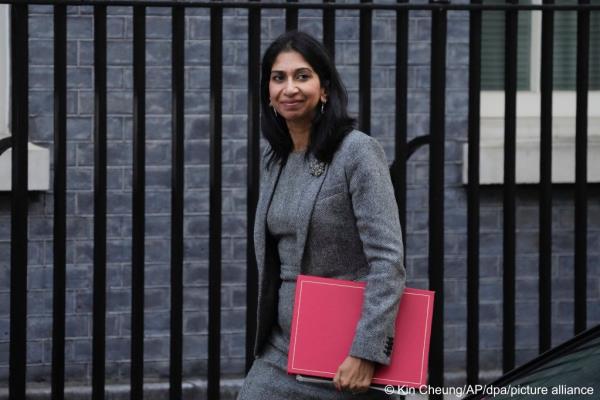 From file: Former Home Secretary Suella Braverman was behind many of the UK's current policies, she was replac<em></em>ed on November 13, 2023 | Photo : Kin Cheung/AP/dpa/picture alliance