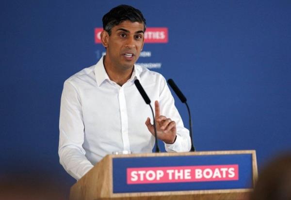 Prime Minister Rishi Sunak at a press co<em></em>nference at Downing Street on March 7, 2023 | Photo: Reuters