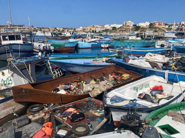 From file: The missing migrants had been hoping to make it to the Italian island of Lampedusa, wher<em></em>e hundreds of boats from previous, more successful attempts crowd the harbor | Photo: InfoMigrants