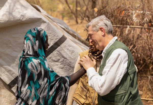 UNHCR chief Filippo Grandi meets people in Sudan during a visit to highlight the plight of displaced people there | Source: X feed @FilippoGrandi