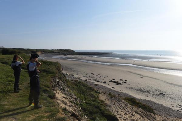 From file: Police on the beach at Wimereux, not too far from Calais  | Photo: Mehdi Chebil / InfoMigrants