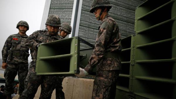 韩国表示，朝鲜正在边境沿线安装自己的扬声器