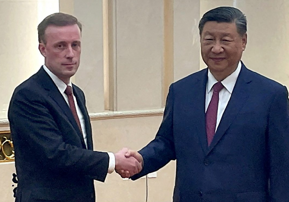 沙利文访华与习近平张又侠会面 寻求防止中美对抗失控